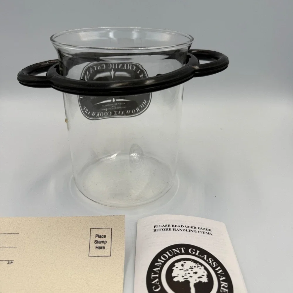 Catamount Glassware Microwave Apple Baker Borosilicate Glass Cookware USA Fall